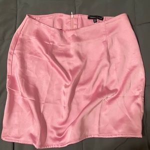 Pink Kendall & Kylie Silk Mini Skirt